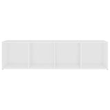 TV Cabinet White 142.5x35x36.5 cm Engineered Wood - 45-Degree Angle