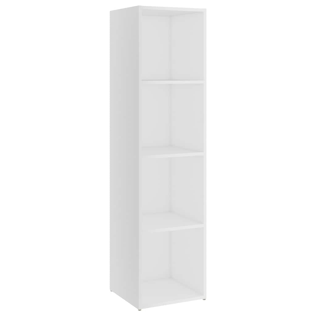 TV Cabinet White 142.5x35x36.5 cm Engineered Wood