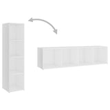 TV Cabinet White 142.5x35x36.5 cm Engineered Wood