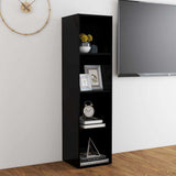 TV Cabinet Black 142.5x35x36.5 cm Engineered Wood - Top-Down View
