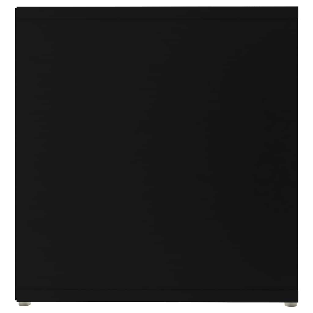 TV Cabinet Black 142.5x35x36.5 cm Engineered Wood