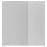 TV Cabinet High Gloss White 142.5x35x36.5 cm Engineered Wood