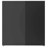 TV Cabinet High Gloss Grey 142.5x35x36.5 cm Engineered Wood
