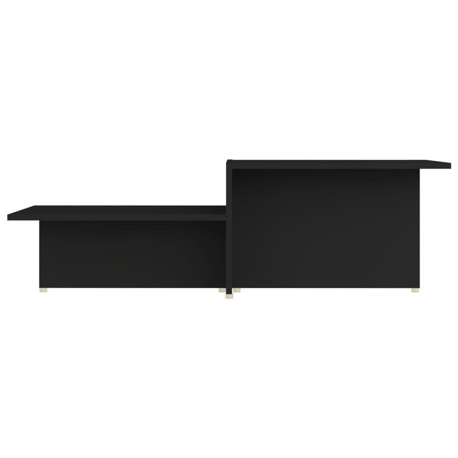 Coffee Table Black 111.5x50x33 cm Engineered Wood