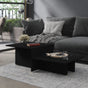 Coffee Table Black 111.5x50x33 cm Engineered Wood