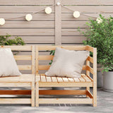 Garden Corner Sofa Solid Pinewood - Side View