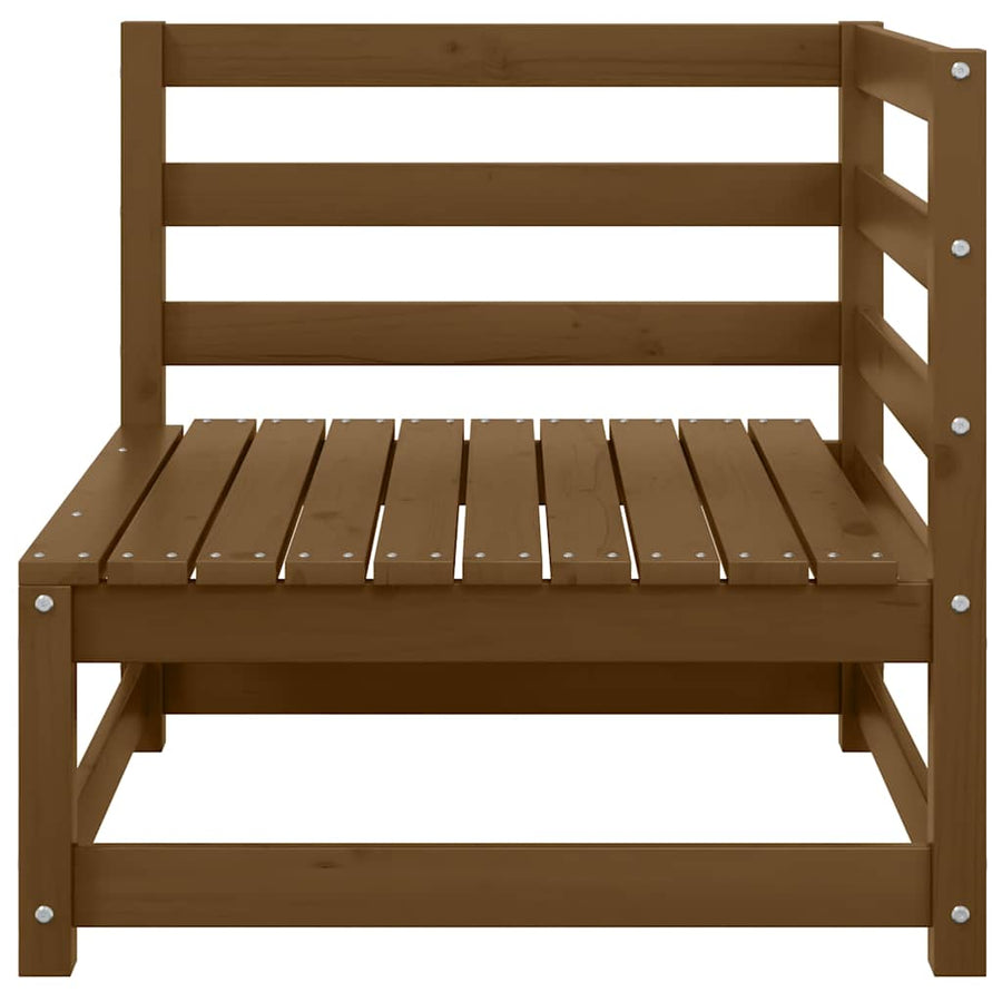 Garden Corner Sofa Honey Brown Solid Pinewood