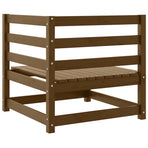 Garden Corner Sofa Honey Brown Solid Pinewood
