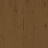 Garden Corner Sofa Honey Brown Solid Pinewood - Close-Up Angle