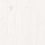 Garden Middle Sofa White Solid Pinewood - Close-Up Angle