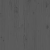 Garden Middle Sofa Grey Solid Pinewood - Close-Up Angle