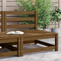 Garden Middle Sofa Honey Brown Solid Pinewood