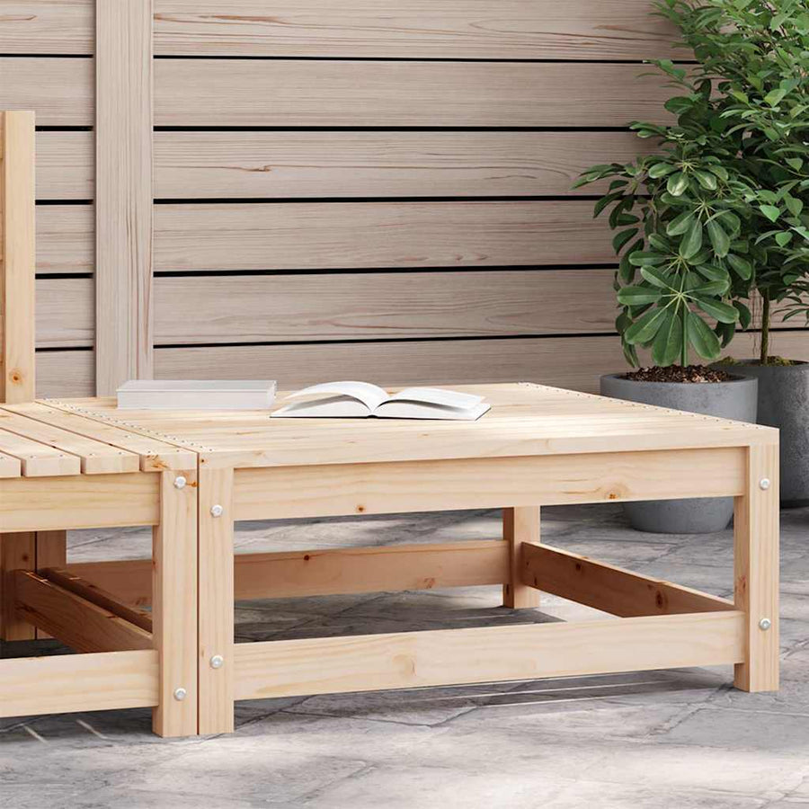 Garden Footstool 70x70x30 cm Solid Pinewood
