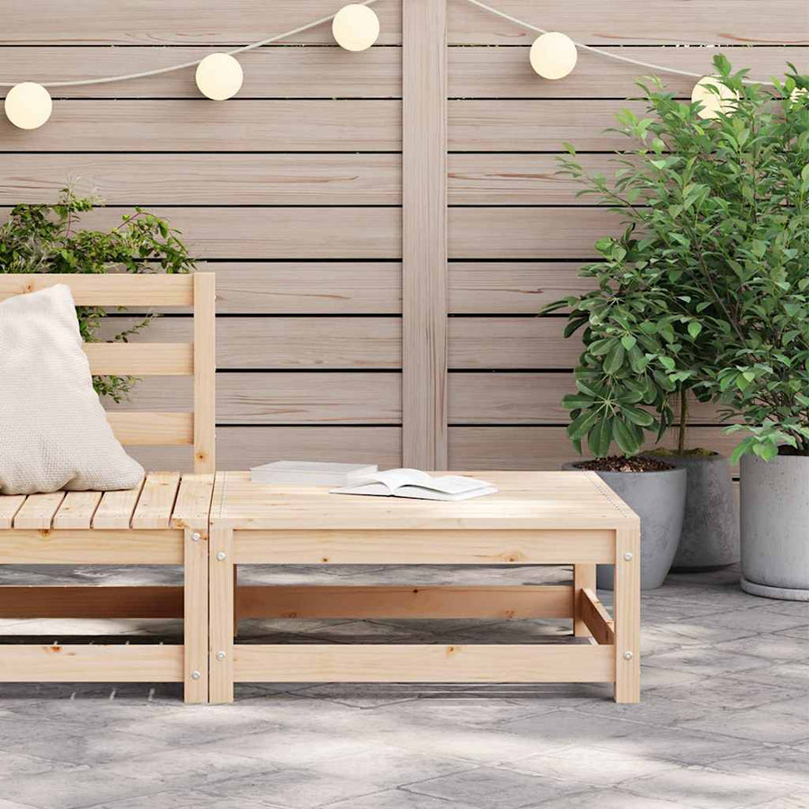 Garden Footstool 70x70x30 cm Solid Pinewood