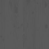 Garden Footstool 70x70x30 cm Grey Solid Pinewood - Close-Up Angle