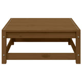 Garden Footstool 70x70x30 cm Honey Brown Solid Pinewood