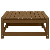Garden Footstool 70x70x30 cm Honey Brown Solid Pinewood