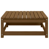 Garden Footstool 70x70x30 cm Honey Brown Solid Pinewood - 45-Degree Angle