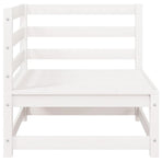 Garden Corner Sofas 2 pcs White Solid Pinewood
