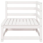 Garden Corner Sofas 2 pcs White Solid Pinewood