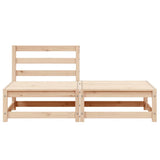 2 Piece Garden Lounge Set Solid Pinewood