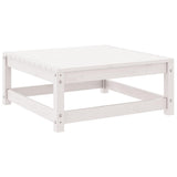 2 Piece Garden Lounge Set White Solid Pinewood - Top-Down View