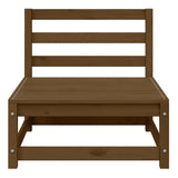 2 Piece Garden Lounge Set Honey Brown Solid Pinewood