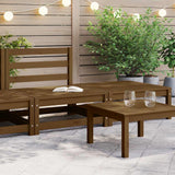 2 Piece Garden Lounge Set Honey Brown Solid Pinewood
