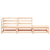 3 Piece Garden Lounge Set Solid Pinewood