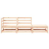 3 Piece Garden Lounge Set Solid Pinewood - Close-Up Angle