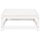 3 Piece Garden Lounge Set White Solid Pinewood - Extra Image