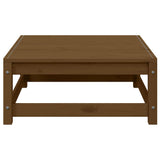 3 Piece Garden Lounge Set Honey Brown Solid Pinewood - Close-Up Angle