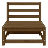 3 Piece Garden Lounge Set Honey Brown Solid Pinewood - Low Angle