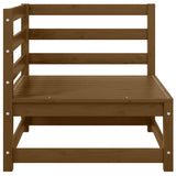 3 Piece Garden Lounge Set Honey Brown Solid Pinewood - Extra Image