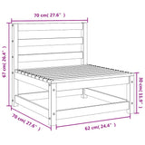 3 Piece Garden Lounge Set Solid Pinewood - Extra Image