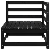 Garden Corner Sofa with Anthracite Cushions Solid Pinewood - Top-Down View