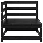 Garden Corner Sofa with Anthracite Cushions Solid Pinewood