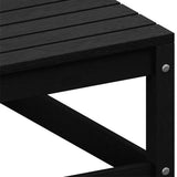 Garden Corner Sofa with Anthracite Cushions Solid Pinewood - Rear View