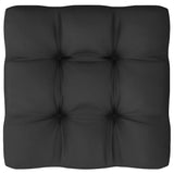 Garden Middle Sofa with Anthracite Cushions Solid Pinewood
