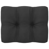 Garden Middle Sofa with Anthracite Cushions Solid Pinewood - Low Angle