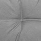 Garden Footstool with Cushion Solid Pinewood - Low Angle