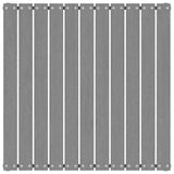 Garden Footstool with Cushion Grey Solid Pinewood - Top-Down View