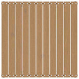 Garden Footstool with Cushion Honey Brown Solid Pinewood - Top-Down View