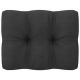 Garden 2-Seater Sofa with Cushions White Solid Pinewood - Close-Up Angle