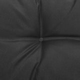 Garden Middle Sofas with Anthracite Cushions 2 pcs Solid Pinewood - Extra Image
