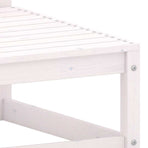 Garden Footstools with Cushions 2 pcs White Solid Pinewood