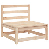 3 Piece Garden Lounge Set with Cushions Solid Pinewood - Side View