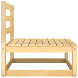 3 Piece Garden Lounge Set with Cushions Solid Pinewood - 45-Degree Angle