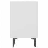 Bed Cabinets with Metal Legs 2 pcs White 40x30x50 cm