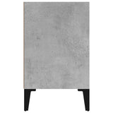 Bed Cabinet with Metal Legs Concrete Grey 40x30x50 cm - 45-Degree Angle